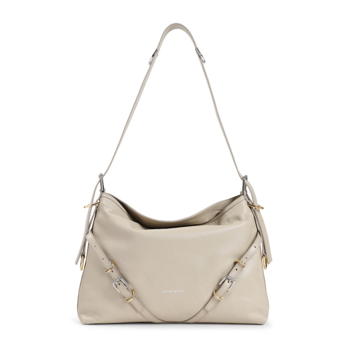 Givenchy Natural Beige Leather Voyou Medium Bag