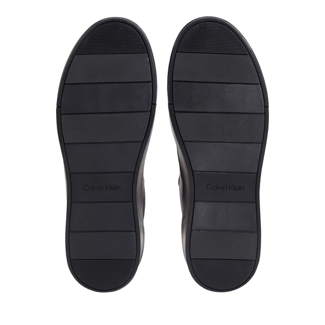 Calvin Klein Black Minimalist Leather Low-Top Sneakers