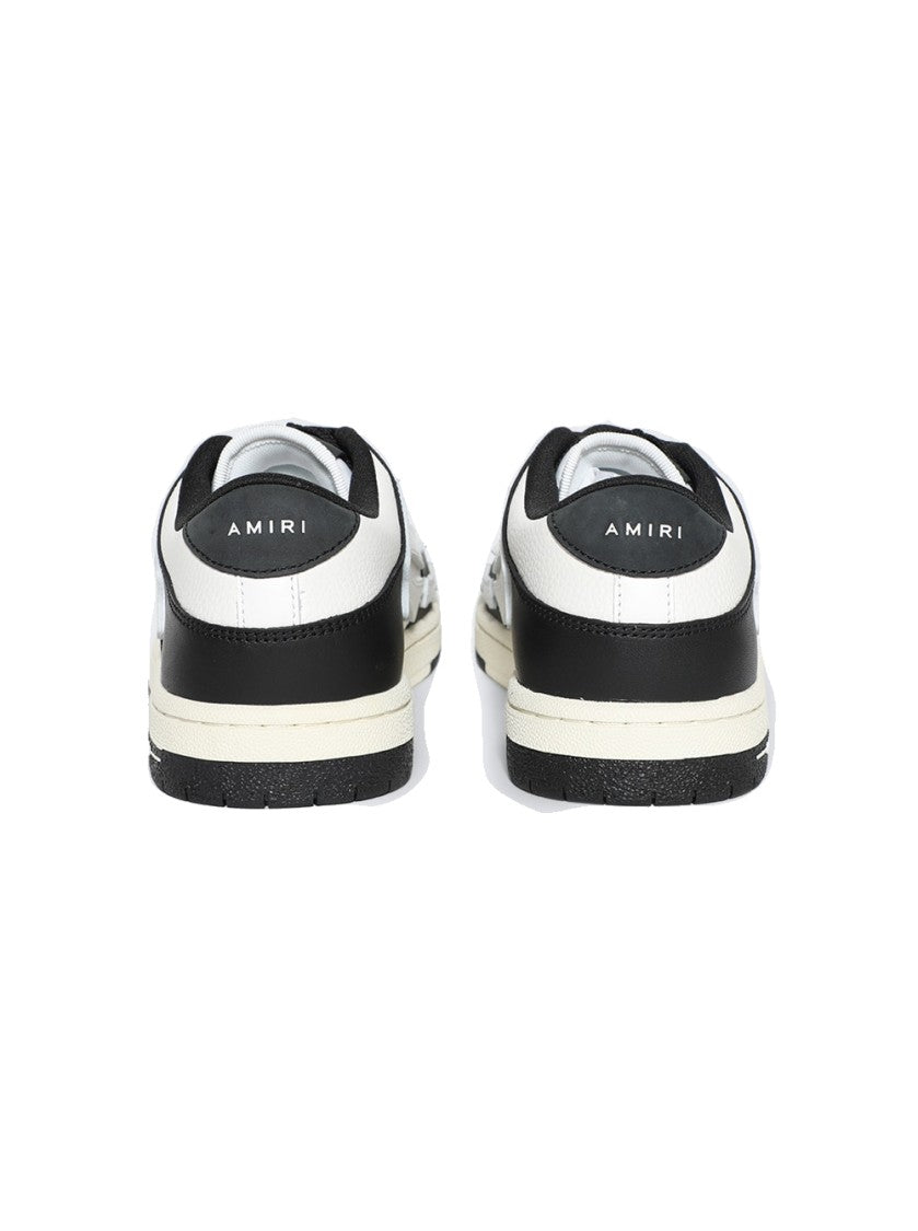 Amiri Skel Top Low Top Sneakers Black And White