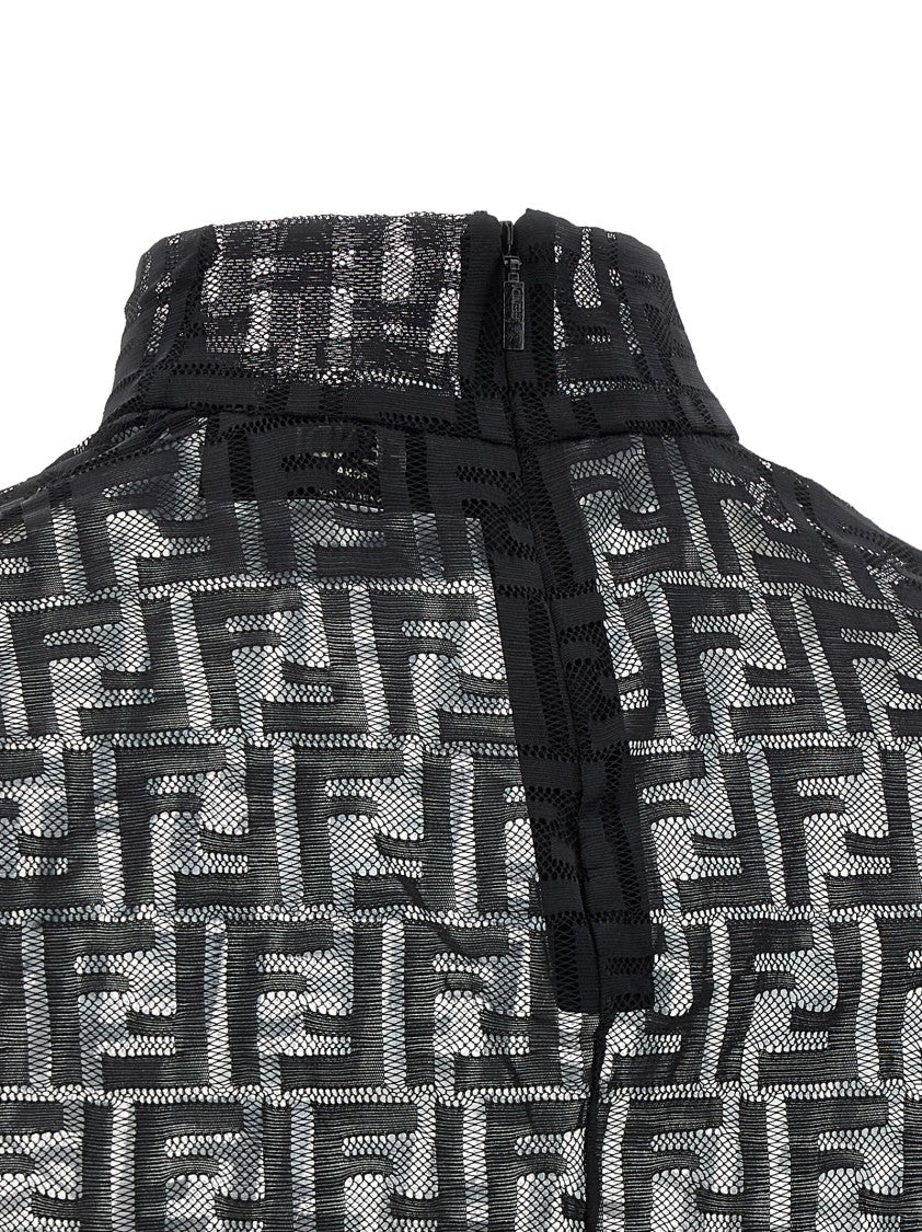 Fendi 'Ff' Lace Top