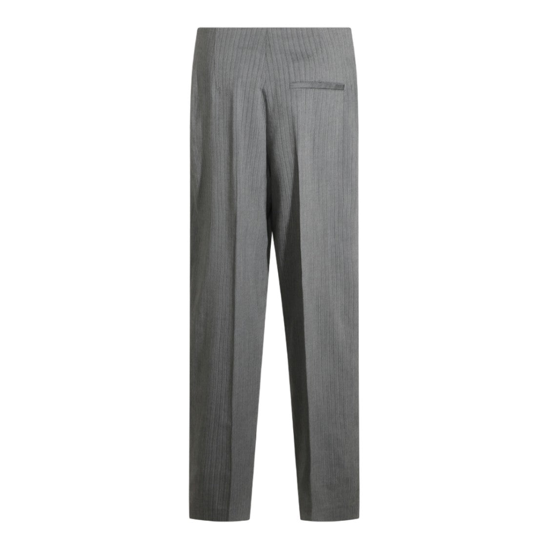 Alberta Ferretti Tailored Straight-Leg Trousers With Vertical Pinstripe Pattern