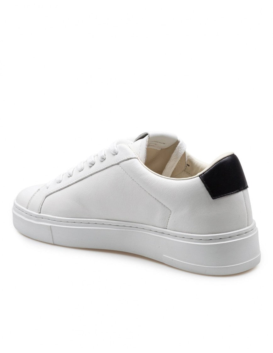 Crime London Black/White Crime Leather Sneakers