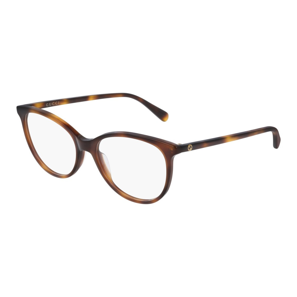 Gucci Gg0550o Rounded Cat-Eye Sunglasses In Tortoiseshell Pattern