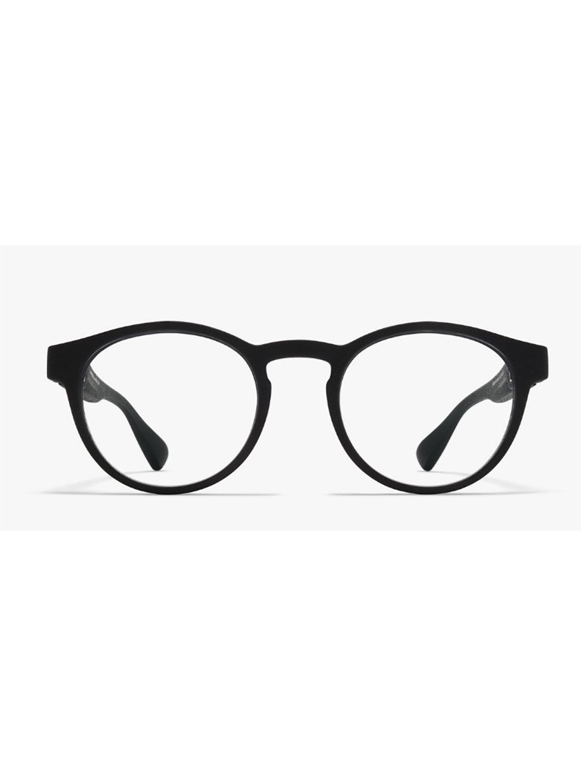 Mykita Sleek Rounded Black Optical Frame With Minimalist Aesthetic