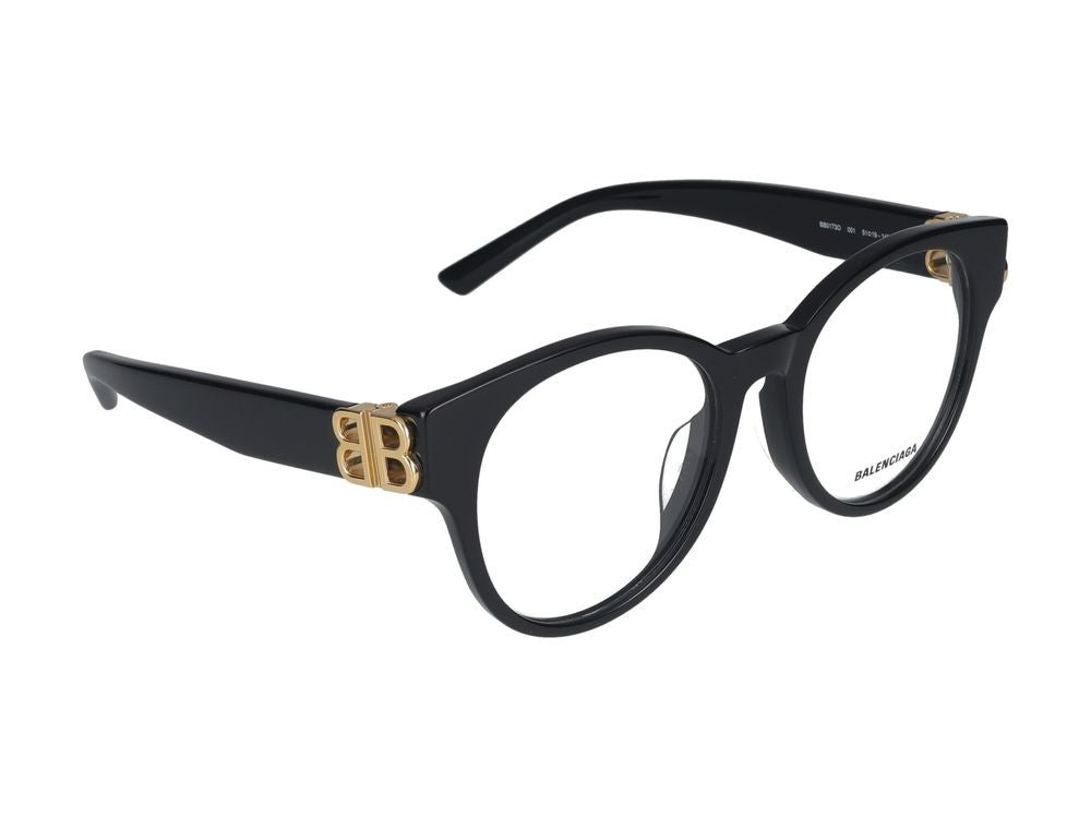 Balenciaga Eyeglasses Bb0173o 001 Black Black Transparent 51/19/140