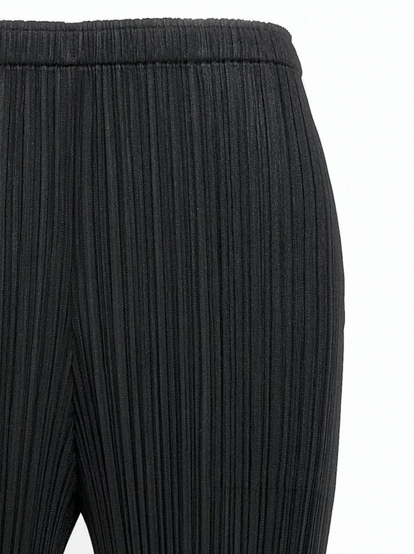 Pleats Please Cropped Pleated Pants With Relaxed Fit