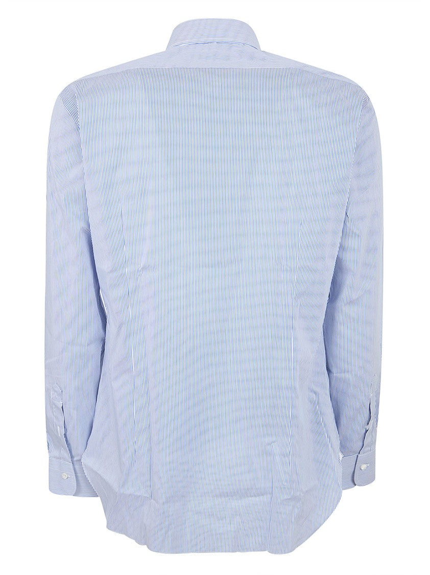 Barba Napoli Slightly Stretch Cotton Shirt With Classic Collar