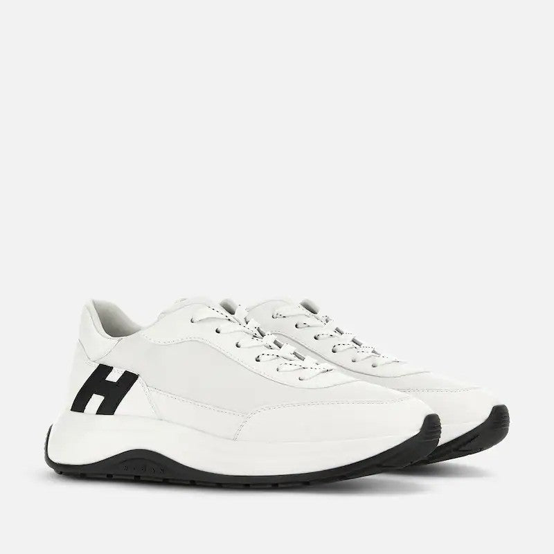 Hogan Modern White Chunky Sole Leather Sneakers