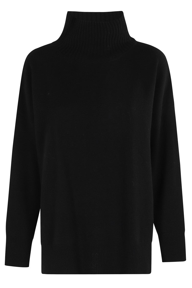 Roberto Collina High Collar Knit Top With Side Slits