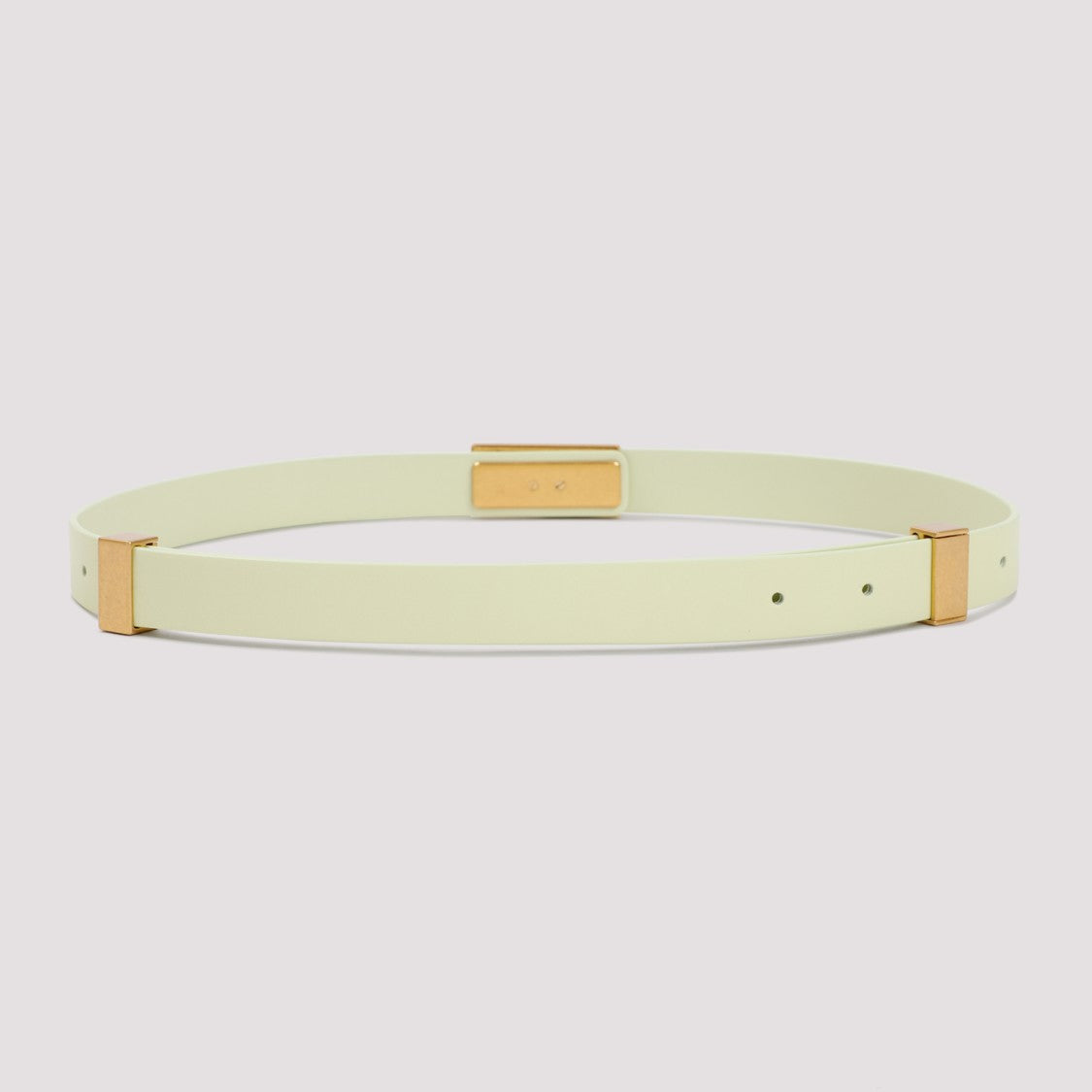 Bottega Veneta Lemon Washed Point Lock Leather Belt
