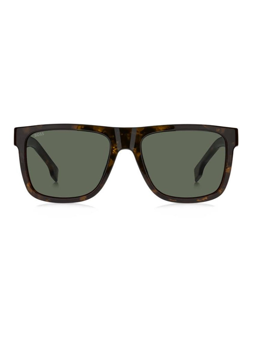 Hugo Boss Bold Square Frame Sunglasses With Tortoiseshell Pattern