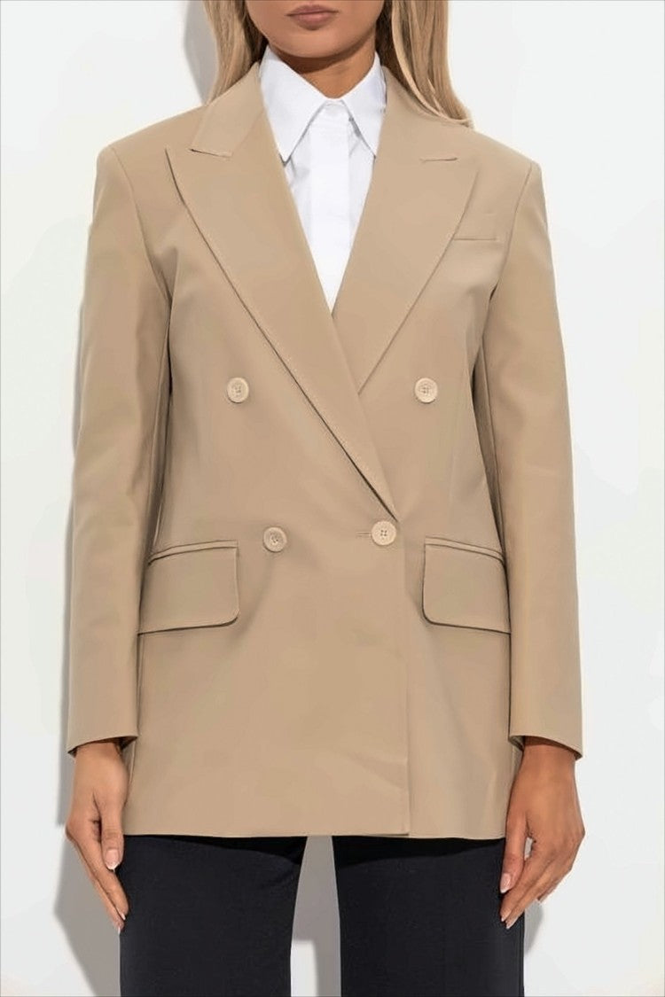 Max Mara Tailored Double-Breasted Jacket With Structured Silhouette