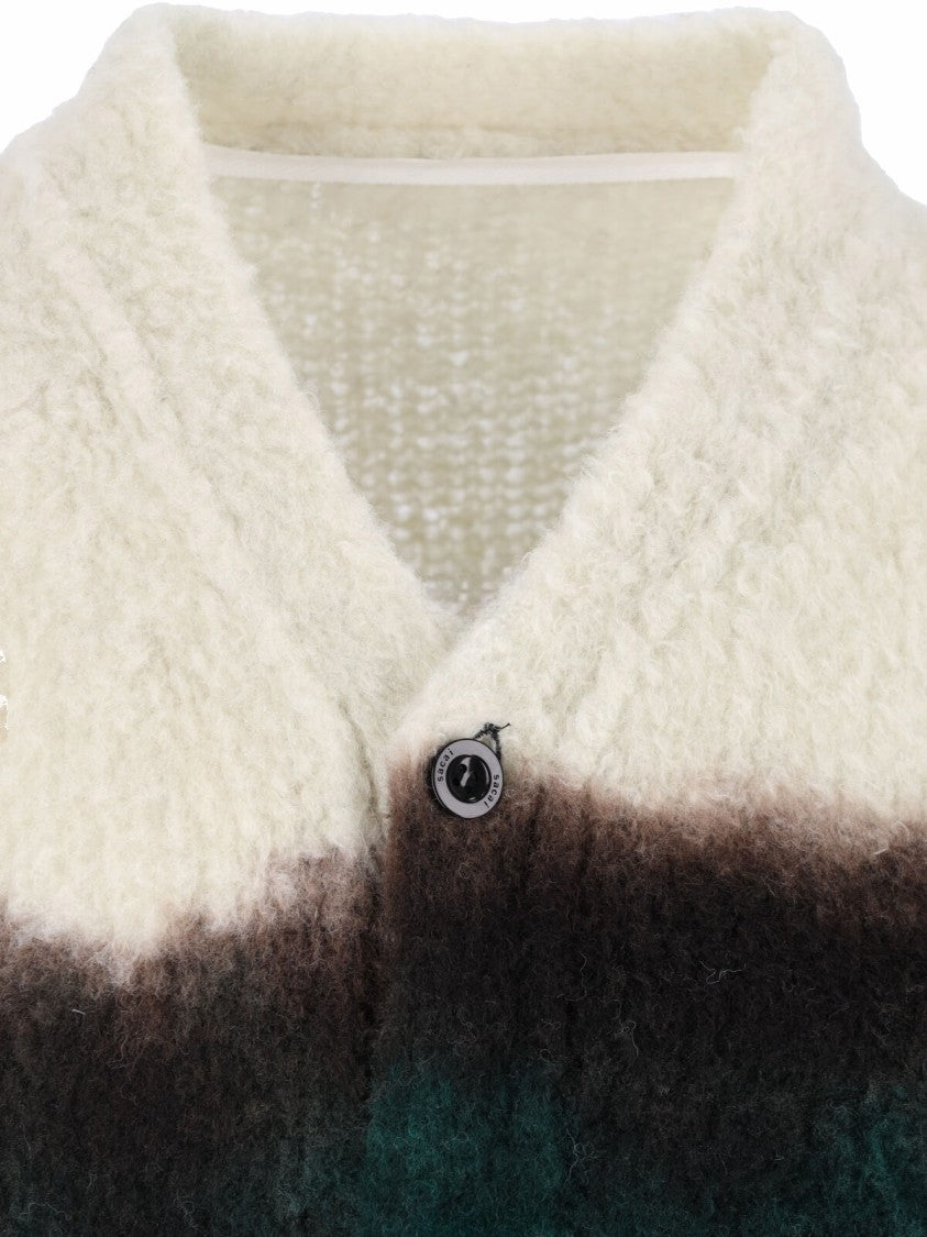 Sacai Multicolor Wool Cardigan