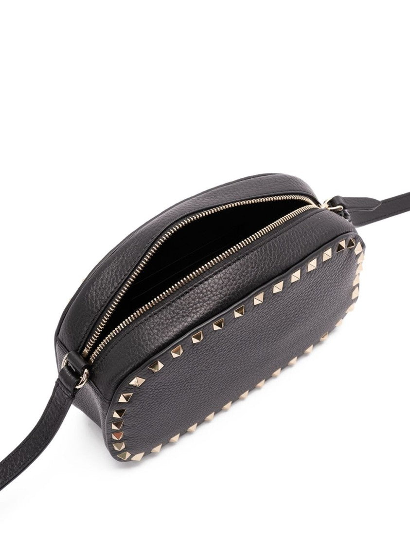Valentino Garavani Textured Oval Bag With Pyramid Studs