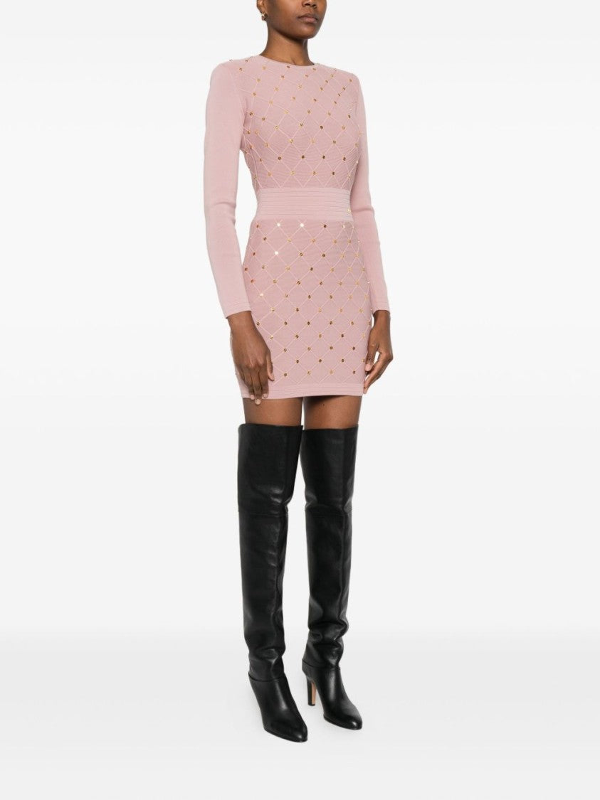 Elisabetta Franchi Fitted Silhouette Dress With Structured Bodice
