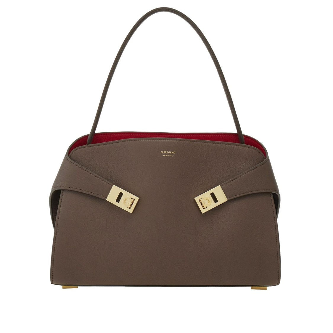 Salvatore Ferragamo Hug Soft Leather Shoulder Bag