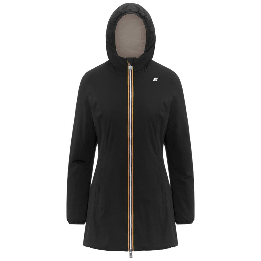 K-Way Reversible Three-Quarter Length Jacket In Black