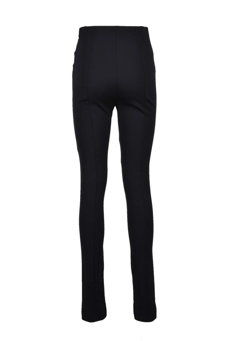 Patrizia Pepe Leggings Pants With Zip - Black