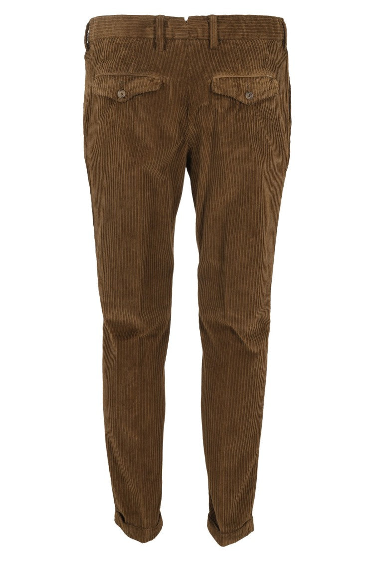 Myths Ribbed Brown Corduroy Trousers