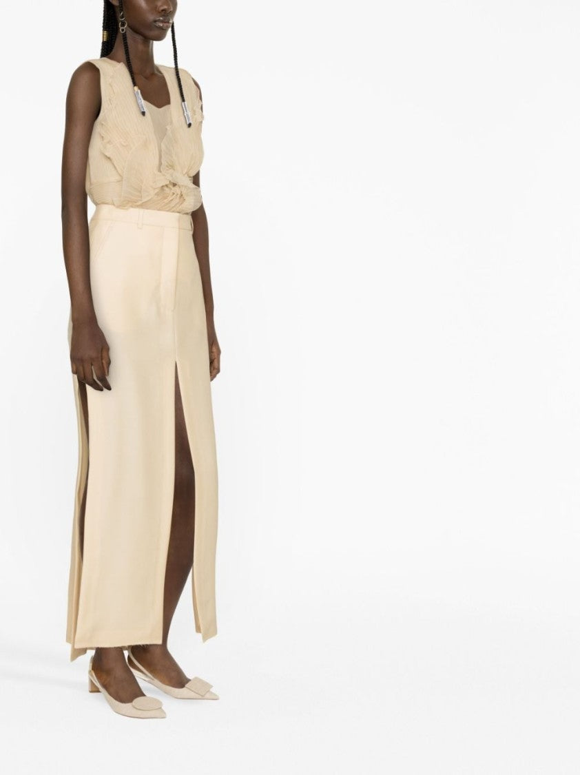 Lanvin Ankle-Length A-Line Maxi Skirt