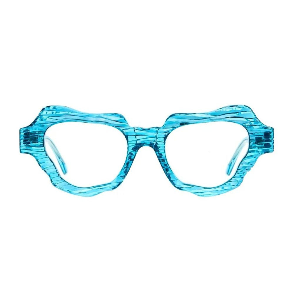 Kuboraum Mask G2 Irregular Cat-Eye Turquoise Acetate Sunglasses