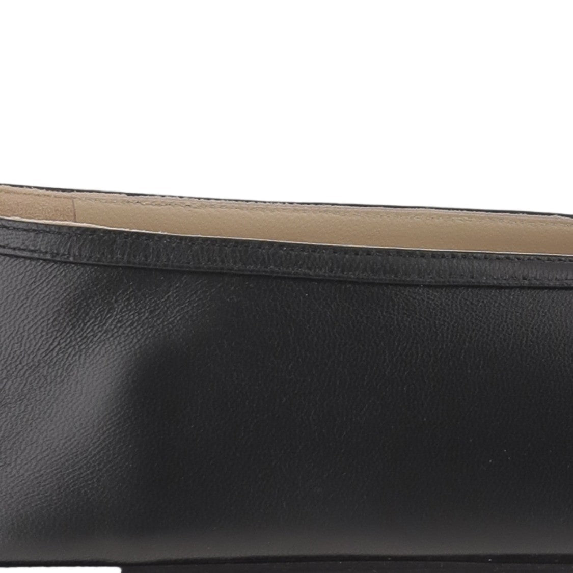 Le Monde Béryl Tapered Toe Leather Flats With Smooth Upper And Rubber Sole