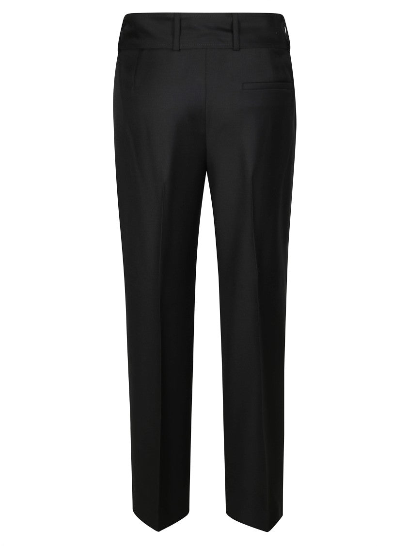 Incotex High-Waisted Wide-Leg Pants With Fabric Belt Tie
