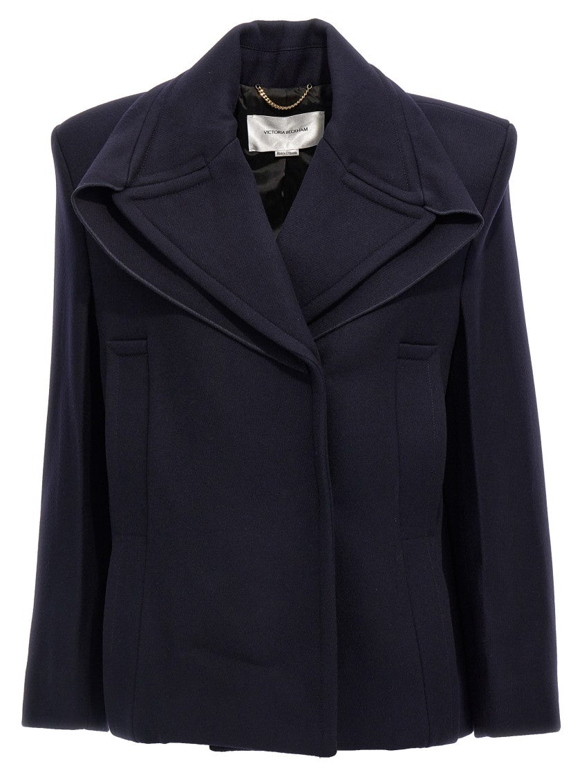 Victoria Beckham Pointed Shoulder' Coat