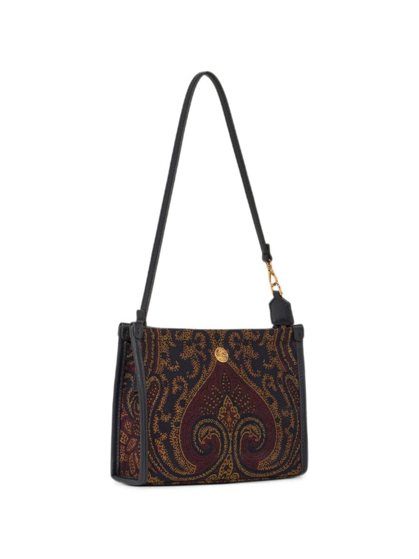 Etro Intricate Paisley Pattern Pouch With Gold Hardware