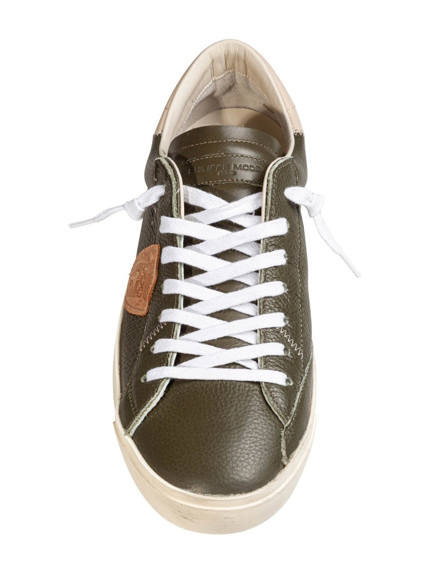 Philippe Model Prsx Leather Sneakers Military Green