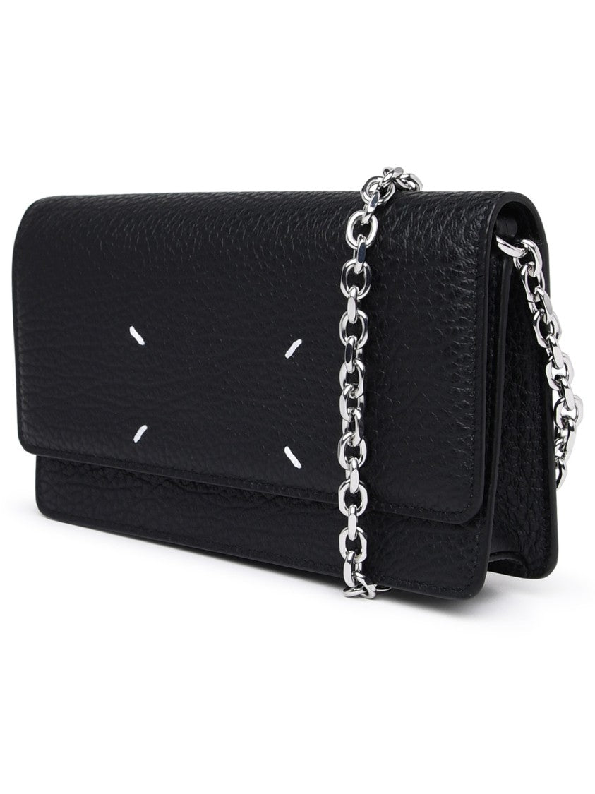 Maison Margiela Black Calf Leather Wallet