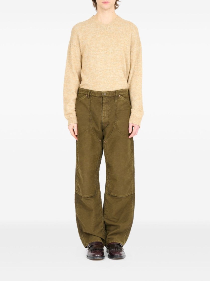 Maison Margiela Relaxed Wide-Leg Trousers With Utility Pockets