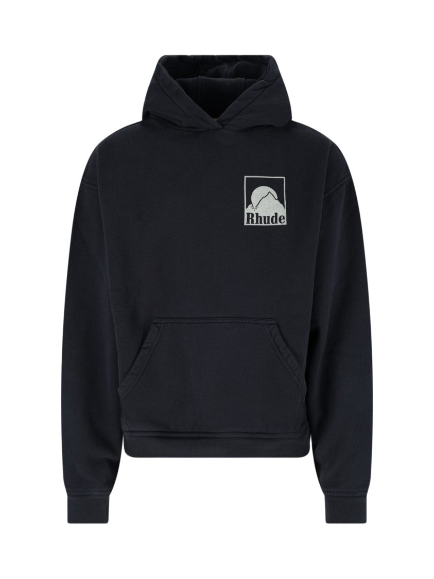 Rhude "Moonlight Badge" Hoodie – Black