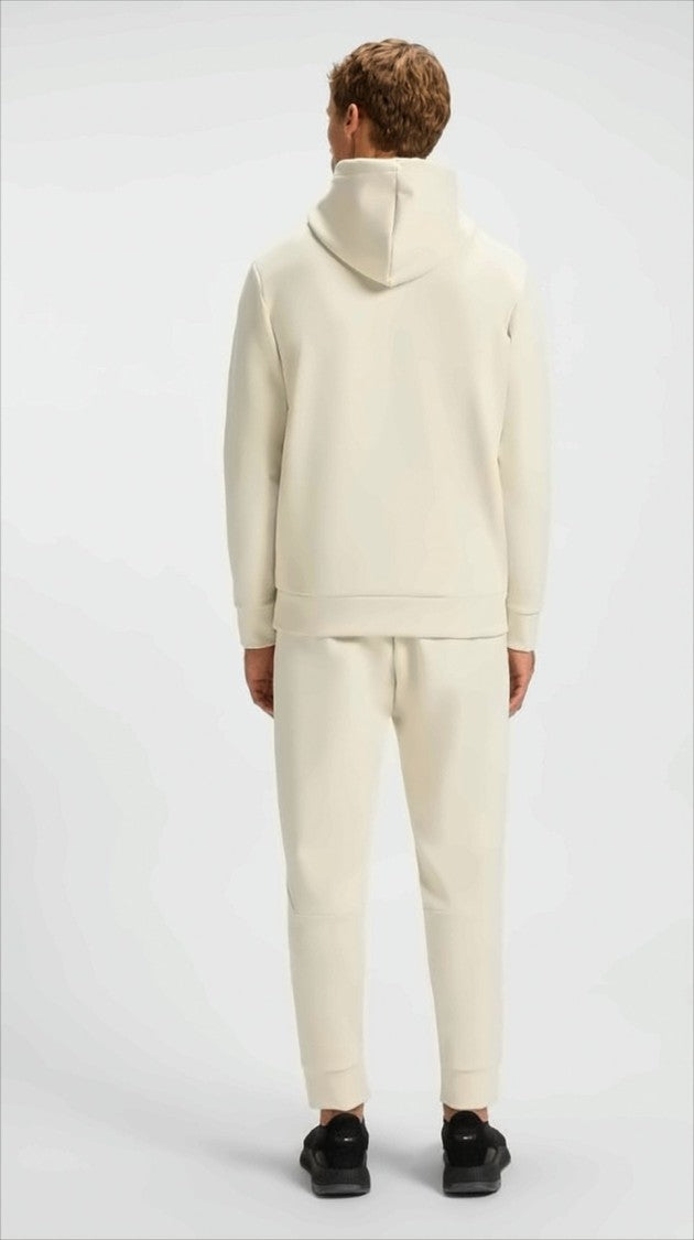 Boss Cotton Blend Hoodie With Contoured Logo