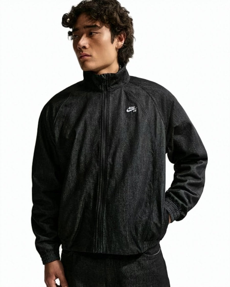 Nike Relaxed Fit Black Jacket With High Collar