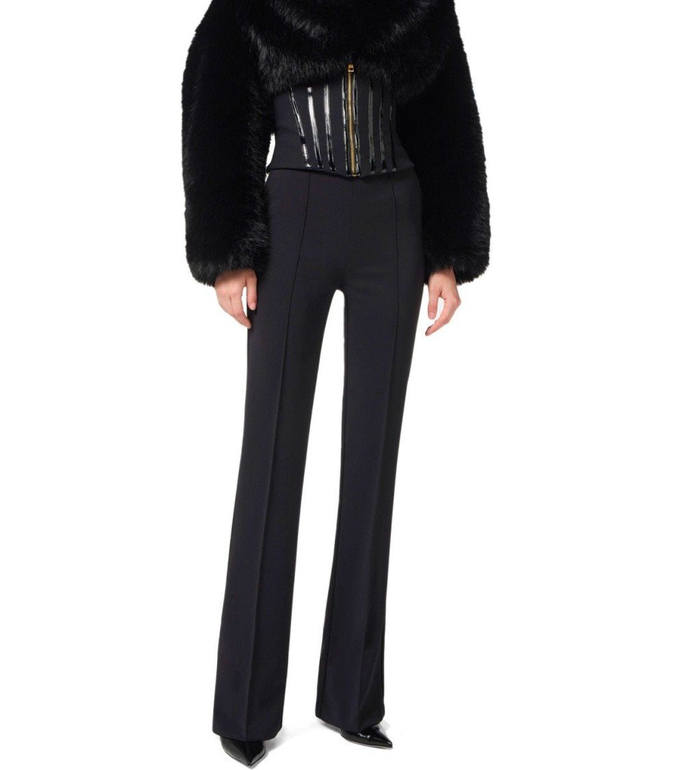 Elisabetta Franchi Flare Black Pants