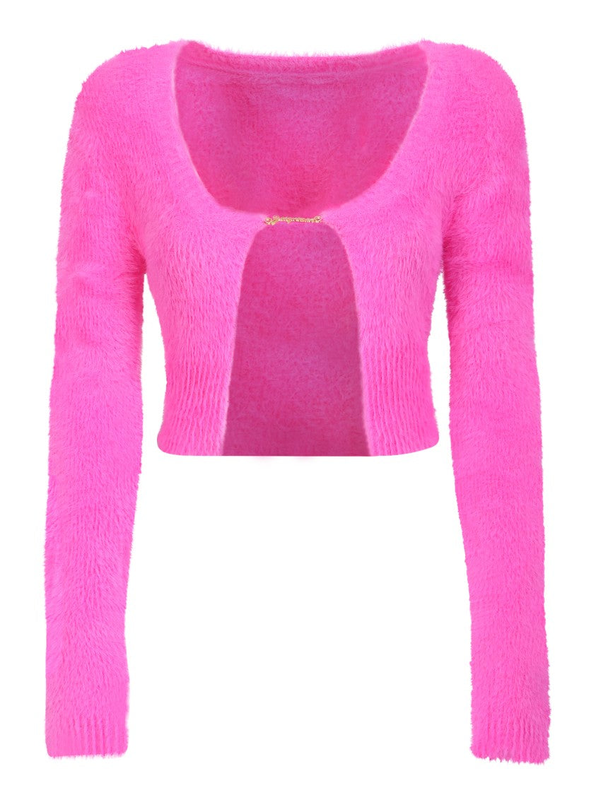 Jacquemus Pink Cropped Cardigan