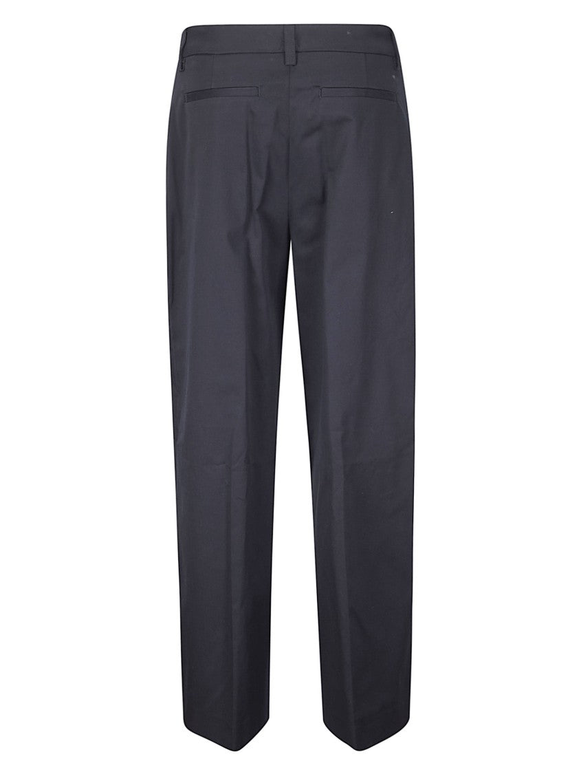 The Latest Beige Deva Pleated Gabardine Trousers