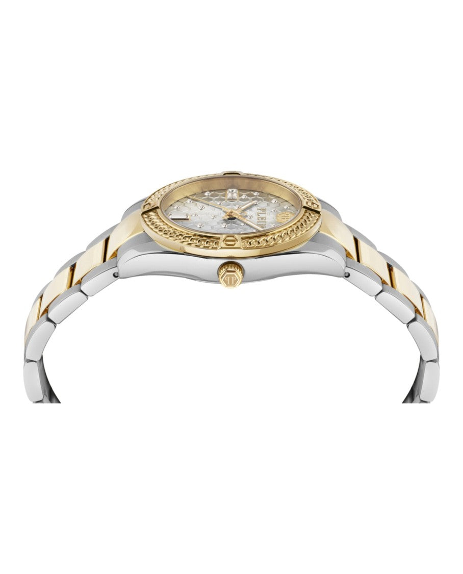 Philipp Plein Plein Icon Chain Crystal Watch With Two-Tone Case