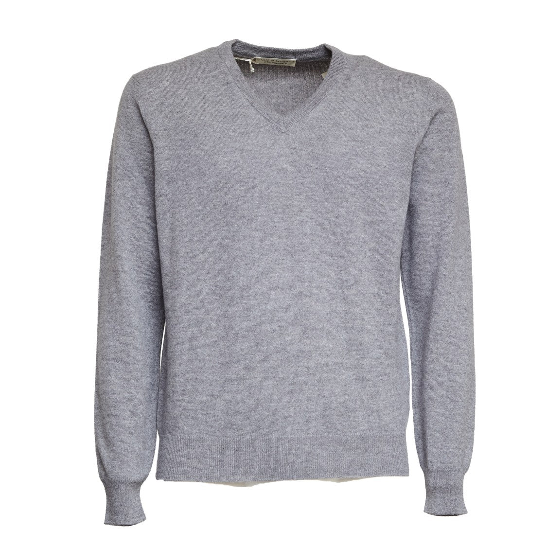 Filippo De Laurentiis V-Neck Wool And Cashmere Sweater With Ribbed Detailing