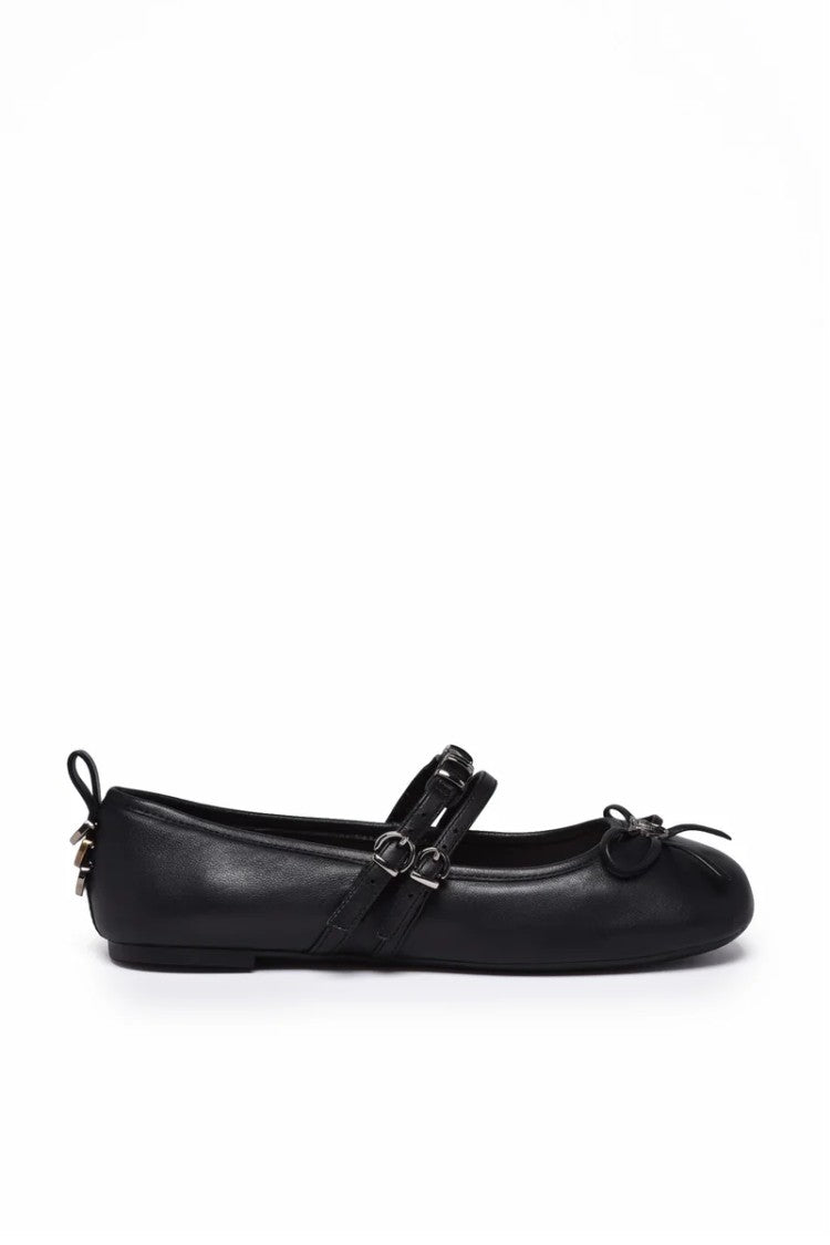 Pinko Leather Ballerinas - Black