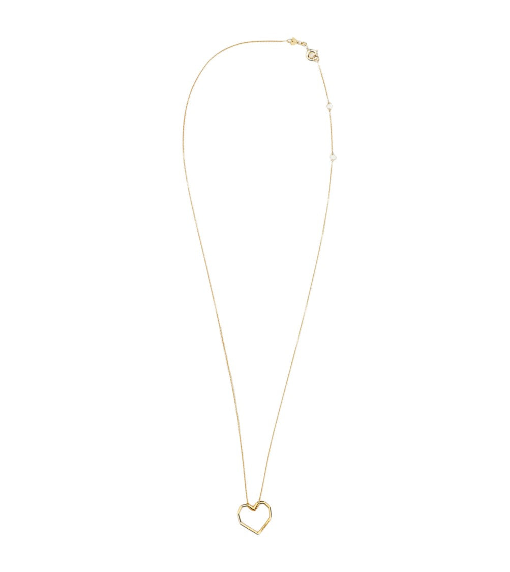 Aliita Yellow Gold Corazon Puro Necklace