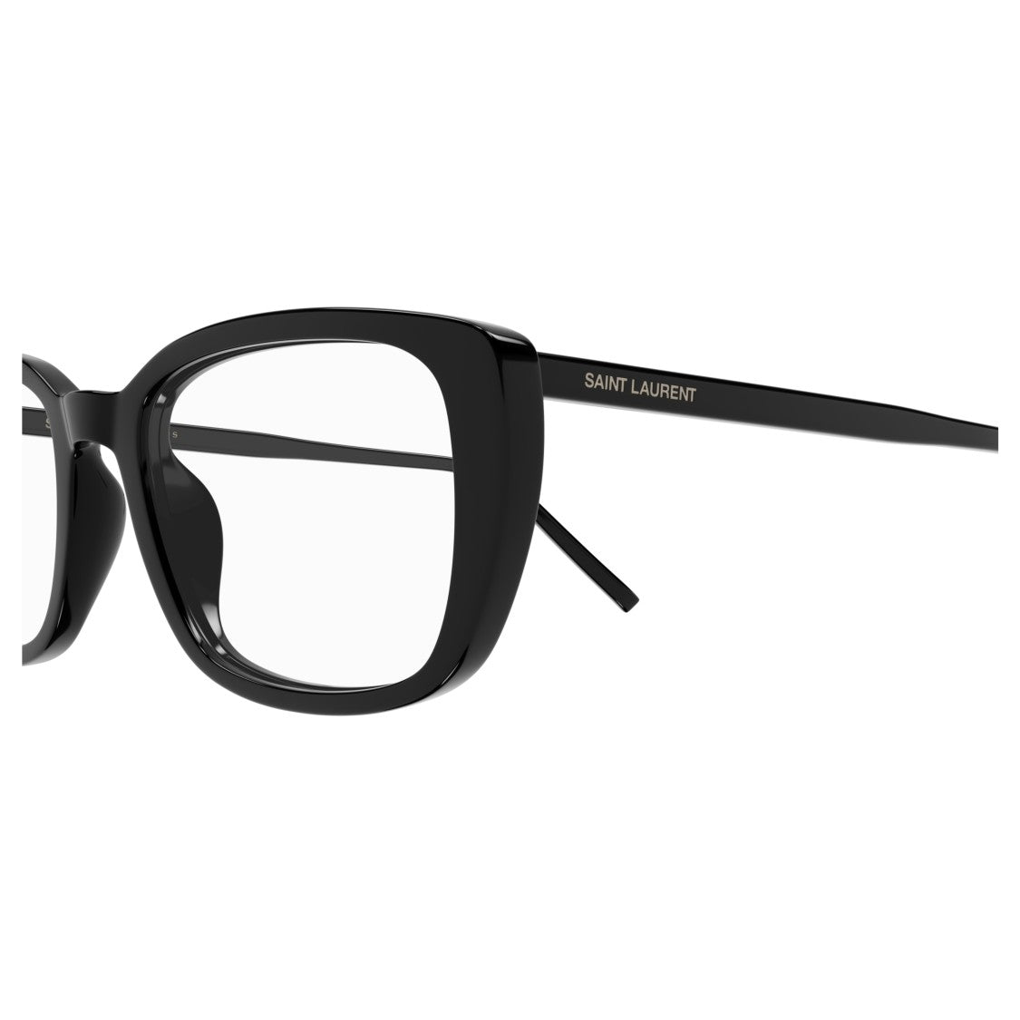 Saint Laurent Bold Rectangular Frame Eyeglasses In Recycled Acetate