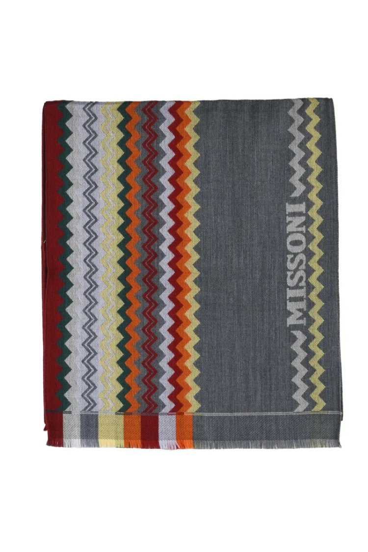 Missoni Grey Wool Scarf