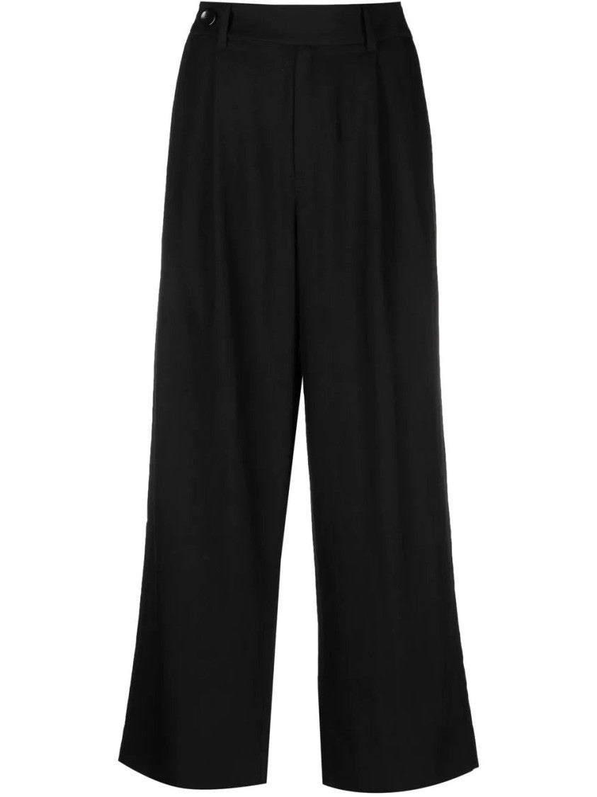 Proenza Schouler Drapey Suiting Wide Leg Pant