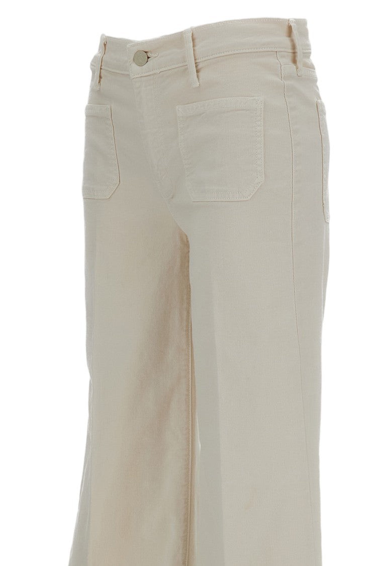 Mother High-Rise Flared Jeans With Raw-Cut Hem