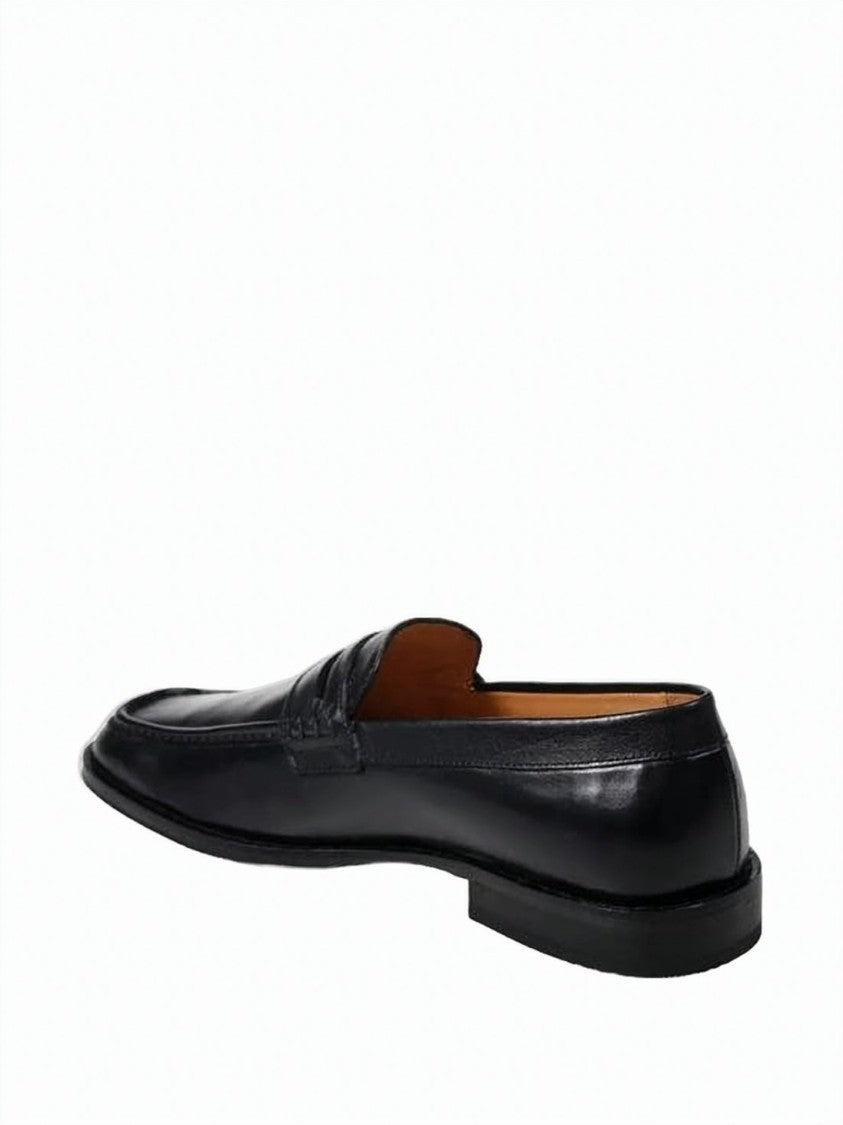 Our Legacy Polished Leather Loafers With Classic Penny Strap