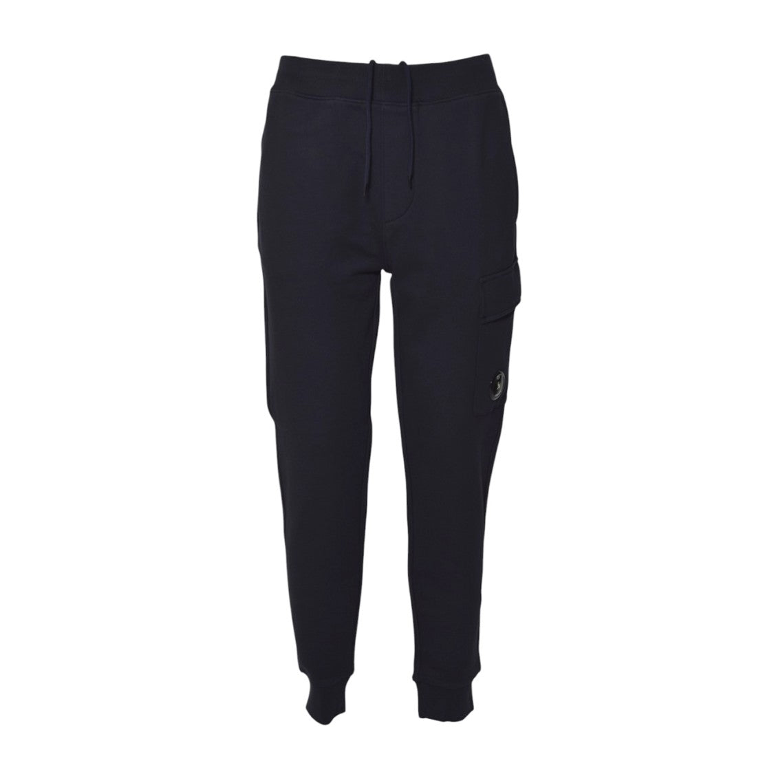 C.P. Company Tapered Fit Cargo Trousers With Ribbed Cuffs And Drawstring Waistband
