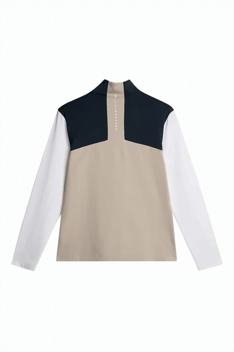 J Lindeberg Color-Block Long-Sleeve Top With Modern Aesthetic