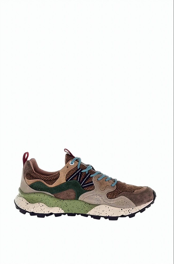 Flower Mountain Layered Outdoor Trekking Laces Shoes